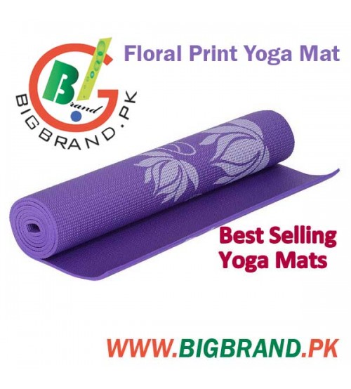 Floral Print Yoga Mat